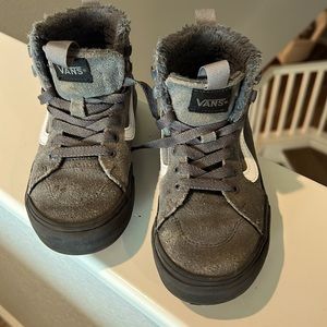 Vans gray high top